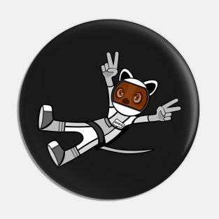 Peaceful Floating Space Quokka Pin