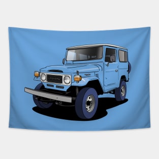 Toyota Land Cruiser FJ40 truck in blue Tapestry