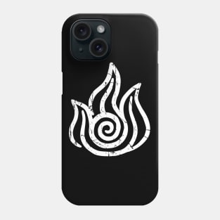 Fire white symbol Phone Case