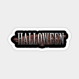 Halloween Wooden Typography Magnet