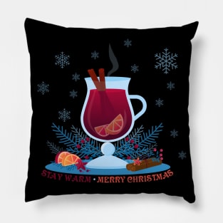 Stay warm - Merry Christmas Pillow