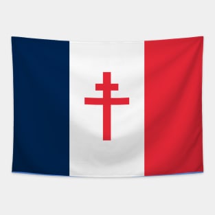 Free France Flag Tapestry