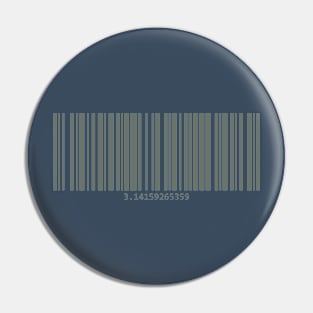 Barcode with Pi - green Pin