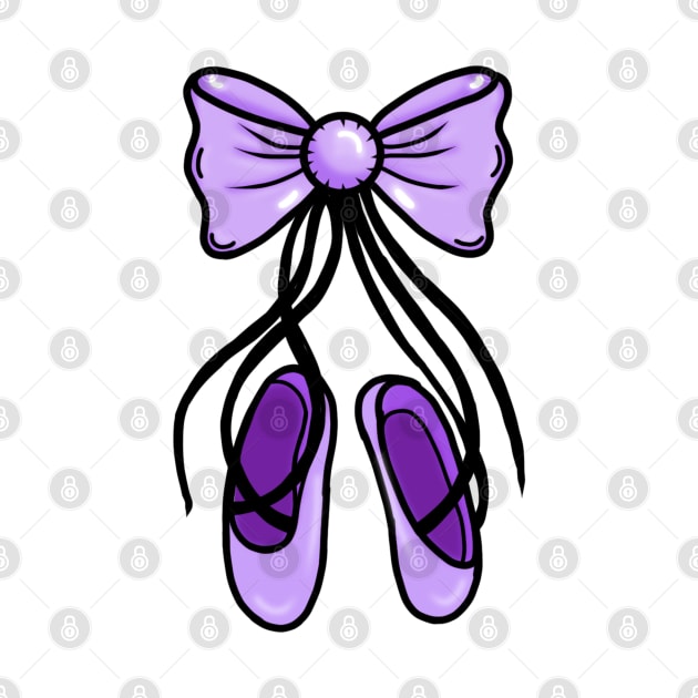 Purple Ballerina Ballet Dance Shoes by ROLLIE MC SCROLLIE