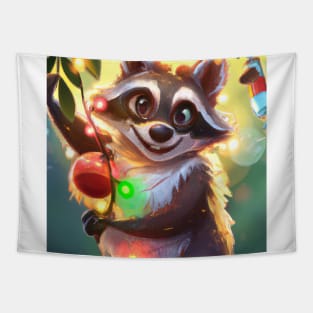 Cute Raccoon Tapestry