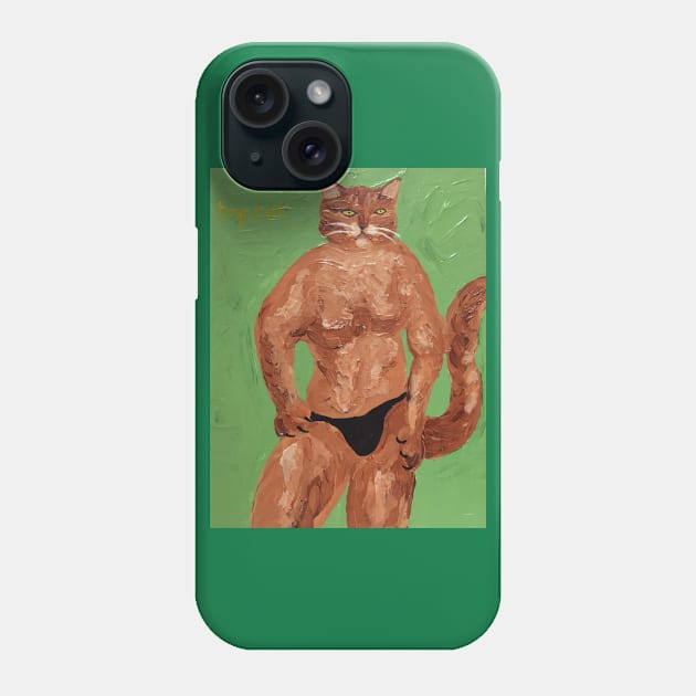 Top Cat Phone Case by WorldAroundEwe