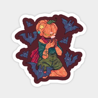 Brooklyn Pumpkin Head Magnet