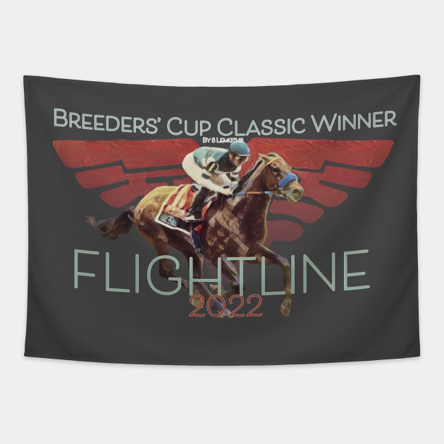 Flightline Wins the 2022 Breeders Cup Tapestry by Ginny Luttrell