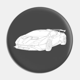 Lamborghini Huracan STO Selfmade car no color Pin