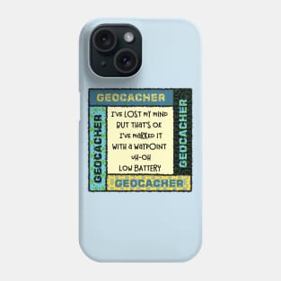 Geocacher Lost Mind Patterns Phone Case