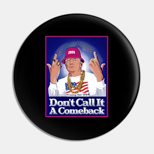 Donald Trump 2024 Don'T Call It A Comeback Usa President Pin