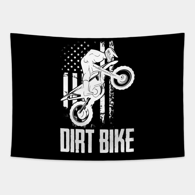 Motocross Bike Motorcycle Dirt Bike Pride Tapestry by Little Treasures