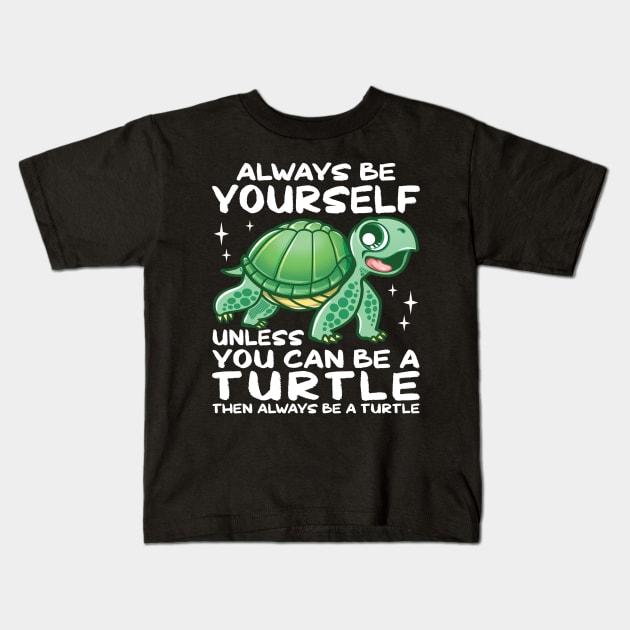 Fun Youth T-shirt with Turtle Design