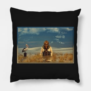 The Deep Desert Diver Pillow