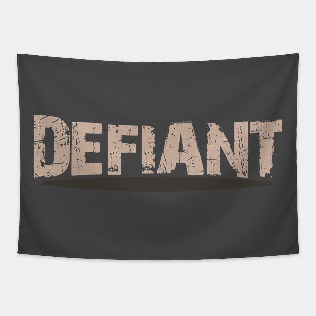 Rustic Theme - Defiant Tapestry by tatzkirosales-shirt-store