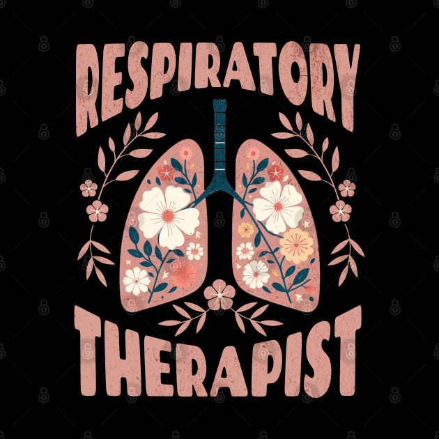 Respiratory therapist, Lungs, floral Lungs, cf, cystic fibrosis, colorful flowers by Collagedream