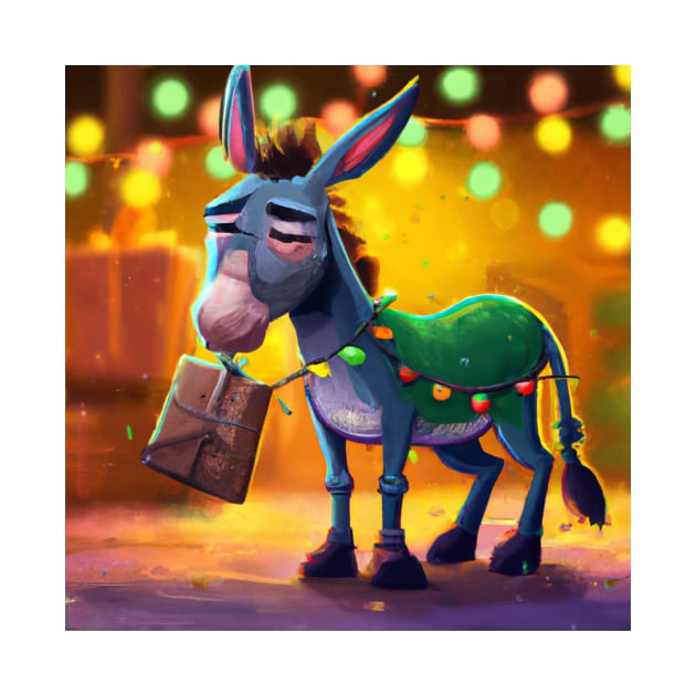 Cute Mule Drawing by Play Zoo