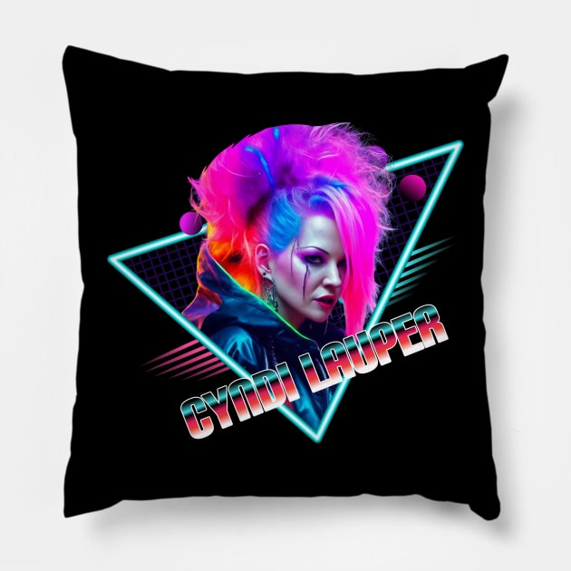 Cyndi lauper Pillow by Olivia alves