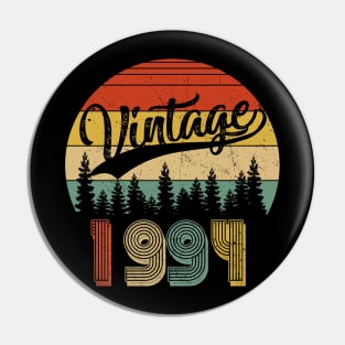 Vintage Born In 1994 30th Birthday Retro Gift 30 Year Old Pin