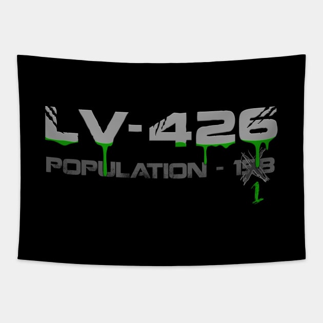 LV-426 Colony Sign Tapestry by BoneheadGraphix