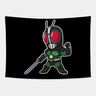 Kamen Rider Black RX Chibi Style Kawaii Tapestry