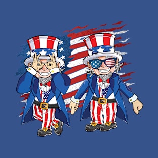 Uncle Sam Griddy Dance 4th Of July Independence Day T-Shirt