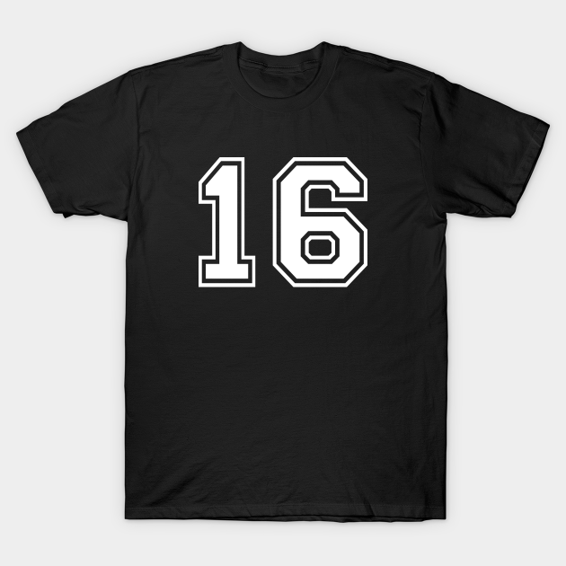 Met name Emigreren Arena Number 16 Sixteen - Number 16 - T-Shirt | TeePublic