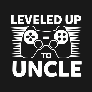 Leveled Up To Uncle Uncle Gift Godfather T-Shirt