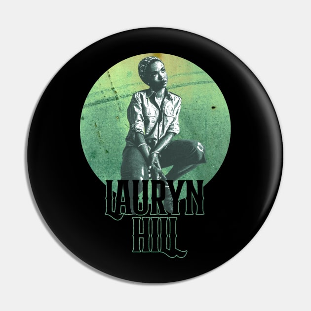 Lauryn Hill Bootleg Halftone Pin by Skate Merch