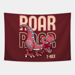 Roar Roar Dinosaur - T-Rex roaring Tapestry