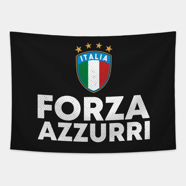 Forza Azzurri Italia Supporter Tapestry by zeno27