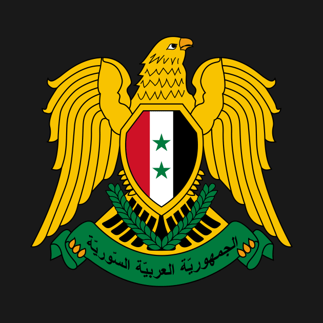 Coat of arms of Syria by Flags of the World