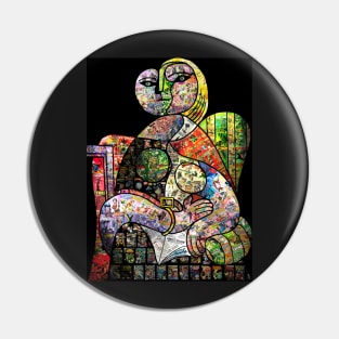 Cubist Comics Pin