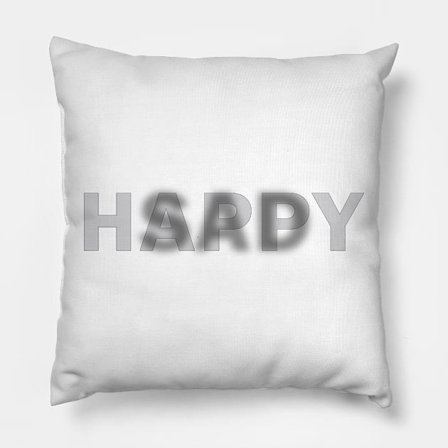 Happy or Sad contradictory attitude to life Pillow by RIWA