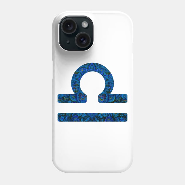 Libra Paisley Zodiac Sign Phone Case by aterkaderk