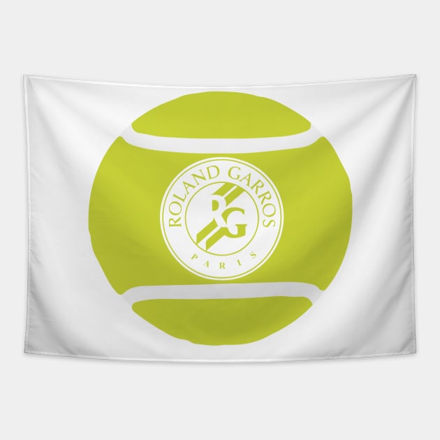 French Open Tennis Ball Tapestry by inkstyl