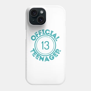 13 Official Teenager Distressed Font Phone Case