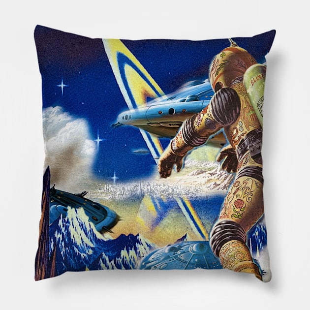 Freefall Poster Pillow by stellarcollages