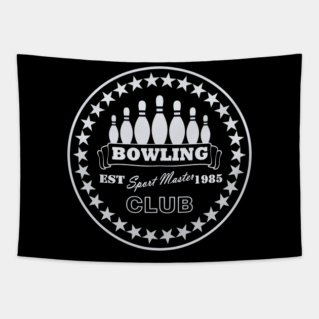 bowling club Tapestry by vender