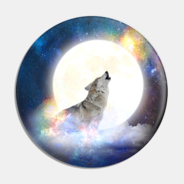 Wolf Power Animal Pin by Bluepress