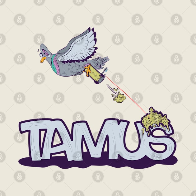 Pigeon flying by Tamus