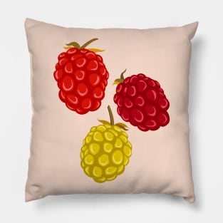 Raspberries Pillow