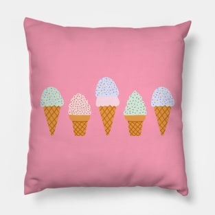 Gelato party - Pastel pink Pillow