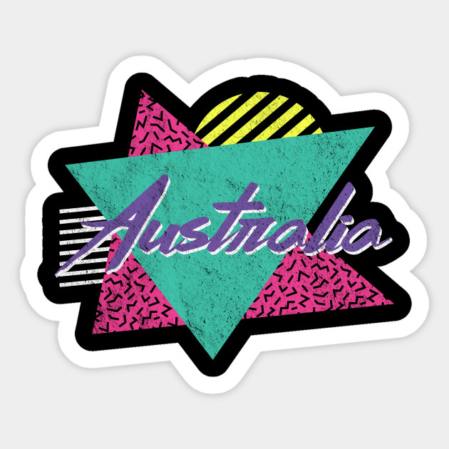 Australia 80 S 90 S Vintage Distressed Travel Australia Sticker Teepublic