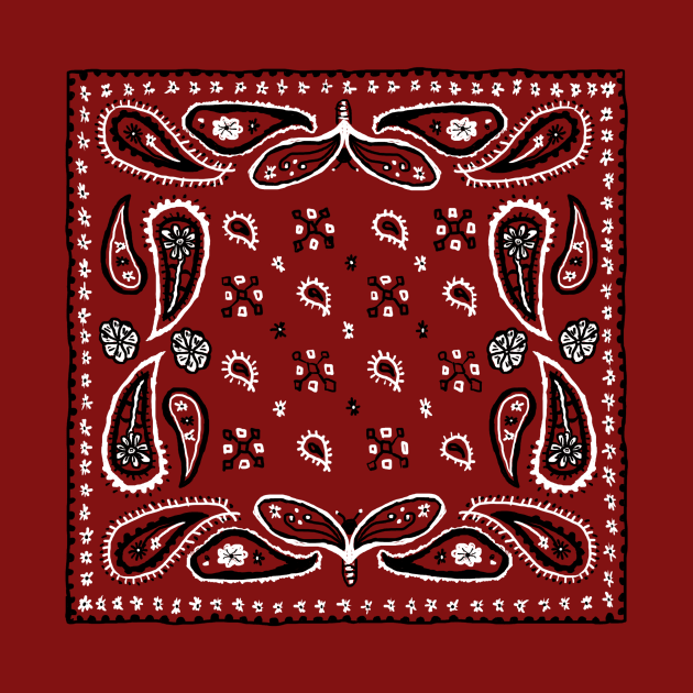 Bandana Paisley Design by footloosefabric