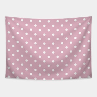 Pink polka dot pattern Tapestry