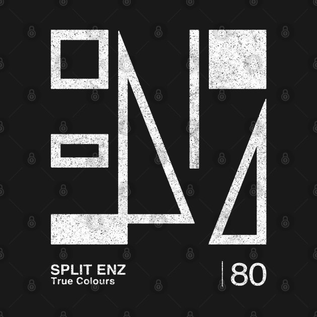 Split Enz / Minimalist Graphic Artwork Design by saudade