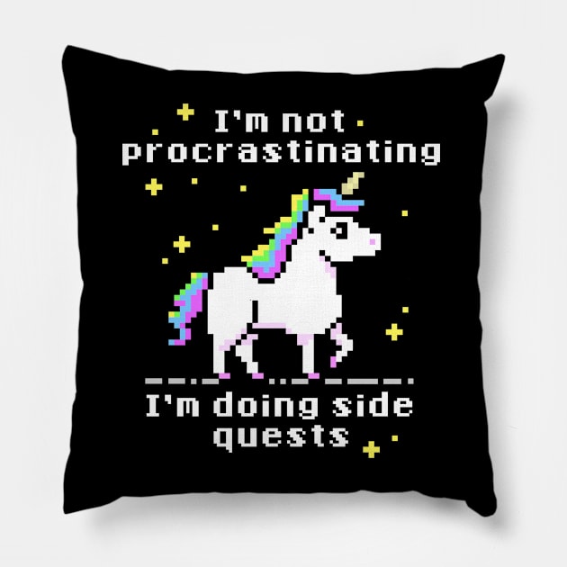 I'm not procrastinating Pillow by NinthStreetShirts