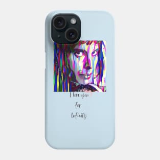 I love you for Infinity (color Drama Stare) Phone Case