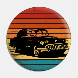 vintage car sunset retro Pin